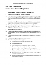 Part 8 Section 5 - Contract Regulations