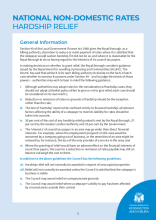 Hardship Relief Application form information and guidance