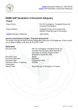 Declaration of Document Adequacy