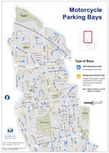Map of Motorcycle Parking Bays