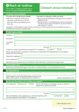 Gaelic - Voting registration form