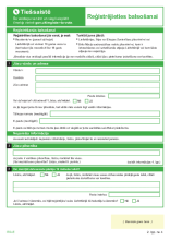 Latvian - Voting registration form