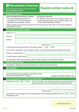 Lithuanian - Voting registration form