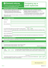 Polish - Voting registration form