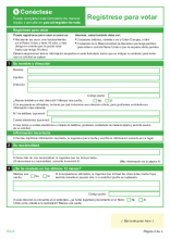 Spanish - Voting registration form