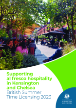 Supporting al fresco hospitality in Kensington and Chelsea