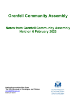 Resident feedback on the future of the Grenfell Community Assembly – 6 February 2023