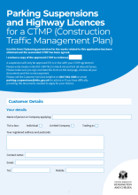 Parking Suspensions and Highway Licences for a Construction Traffic Management Plan (CTMP)- Application Form - April 2023.pdf