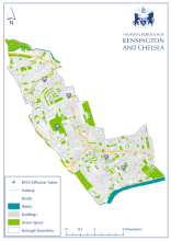 Map to show location of BTEX tubes