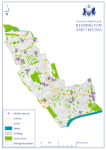 Map to show locations of all mobile sensors