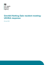 Grenfell Notting Dale resident meeting: UKHSA response