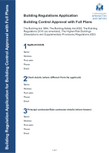 Building Regulations Approval with Full Plans (pdf)