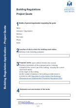 Project Quote form (pdf)
