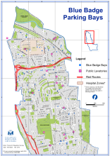 Blue Badge Parking Bays Map - January 2024