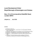 LDO 21 to 32 (consecutive) Redcliffe Road, SW10