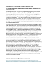 Submission about the Council's Inquiry response (Mr Shah Ahmed)