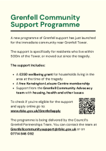 Grenfell Community Support - drop in events