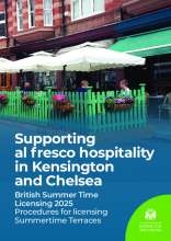 Supporting al fresco hospitality in Kensington and Chelsea 2025