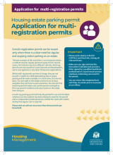 Multi-reg parking permit application form
