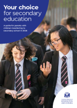 Secondary school admissions brochure
