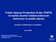 Alcohol-related PSPO consultation report 