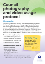 Council photography and video usage protocol