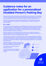 Guidance notes for Parking Bay application