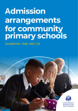  Admission arrangements for community primary schools 2027 to 2028