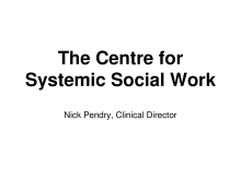 The centre for systemic social work by Nick Pendry