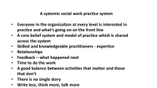 A systemic social work practice system by Clare Chamberlain