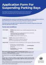Suspension application form