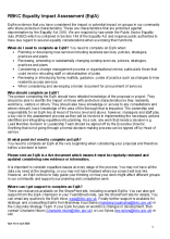 Equalities Impact Assessment