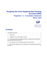 Designing Out Crime SPD Reg 12 Consultation Statement