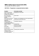 Designing Out Crime SPD Safety Impact Assessment