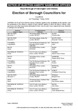 Courtfield - Notice of Election Agents