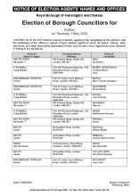 Stanley - Notice of Election Agents.