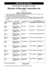 Golborne - Notice of Poll