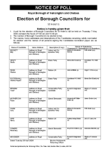St Helens - Notice of Poll