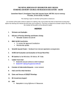 SACRE Agenda Thursday 18 June 2026