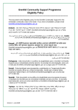 GCS Eligibility Policy Year 2