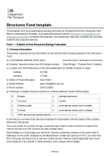 Department for Transport Structures Fund Submission