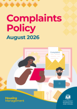 Housing Management complaints policy, August 2026