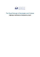 RBKC Highway Transparency Report