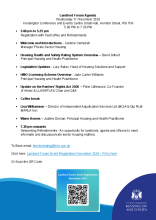 Landlord Forum Agenda