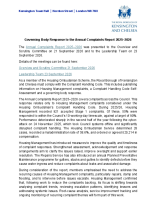 Governing Body Response to the Annual Complaints Report 2025–2026