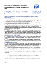 Royal Borough of Kensington and Chelsea Building Regulations Charges Scheme No. 15