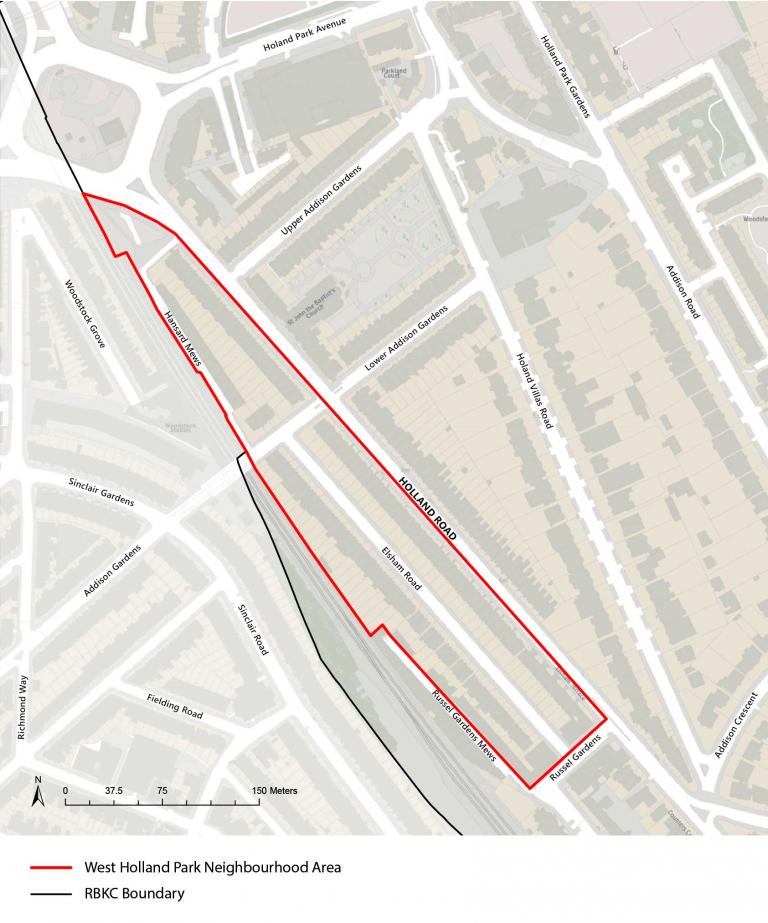 Boundary map view area for consultation