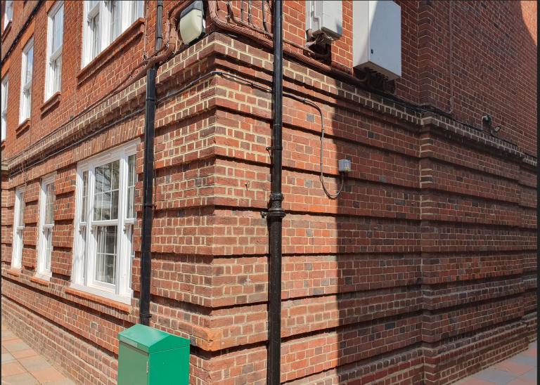 completed brick work repairs at Hortensia House