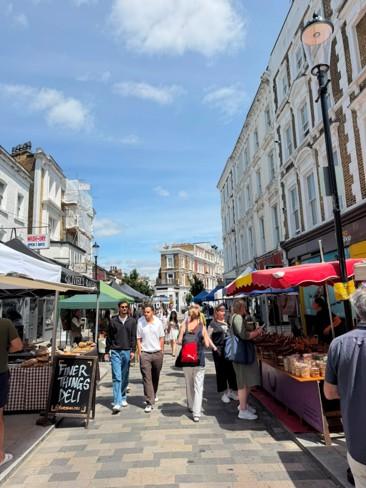 An artists impression of the Hogarth Road
