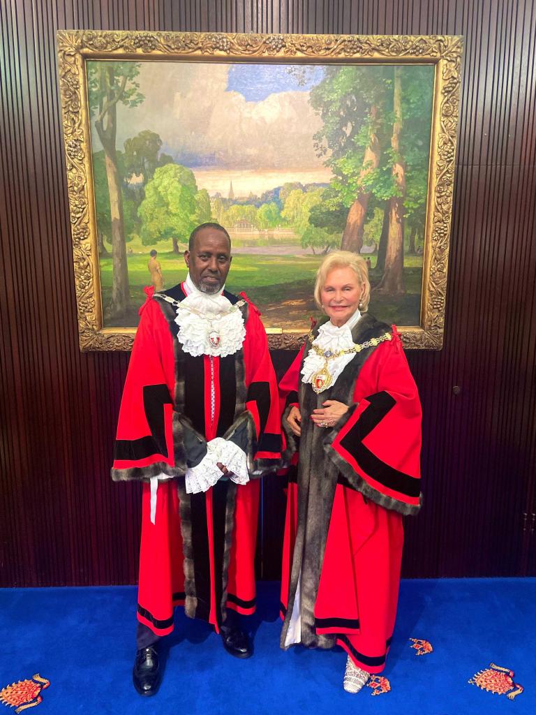 Cllr Janet Evans and Cllr Abdullahi Nur 